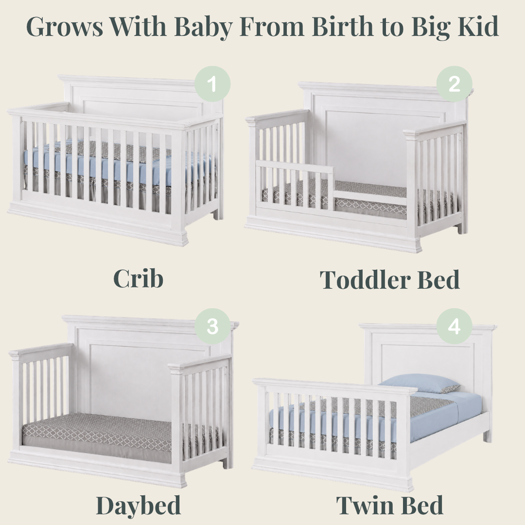Color: White | Modena Forever Crib