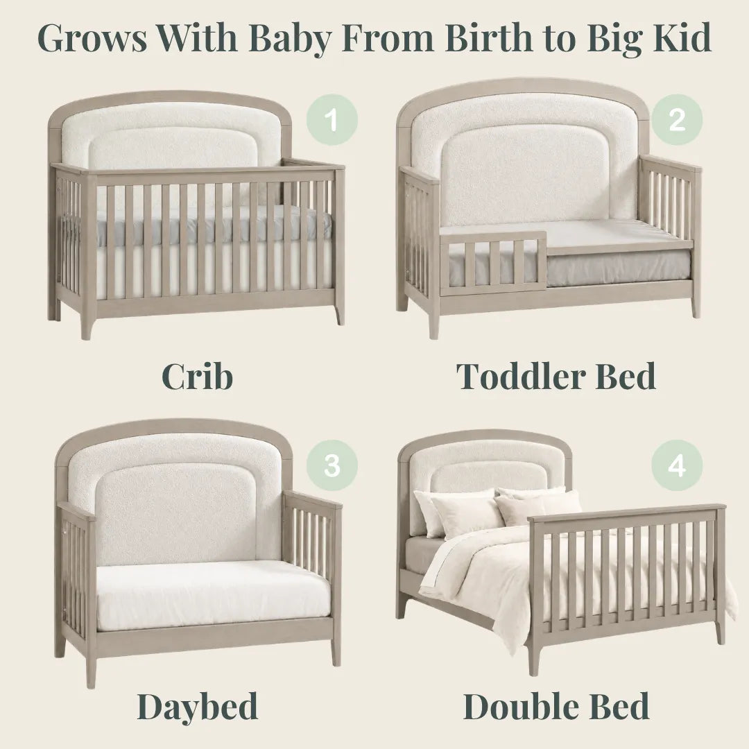 Color: Dove | Palo 5-in-1 Convertible Crib