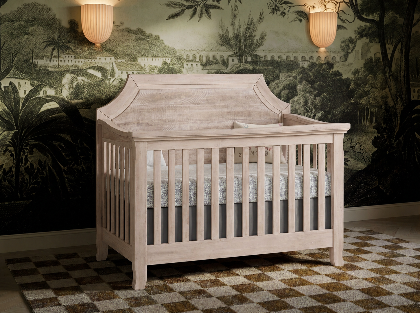 Remi  Convertible Crib in Sugarcoat finish