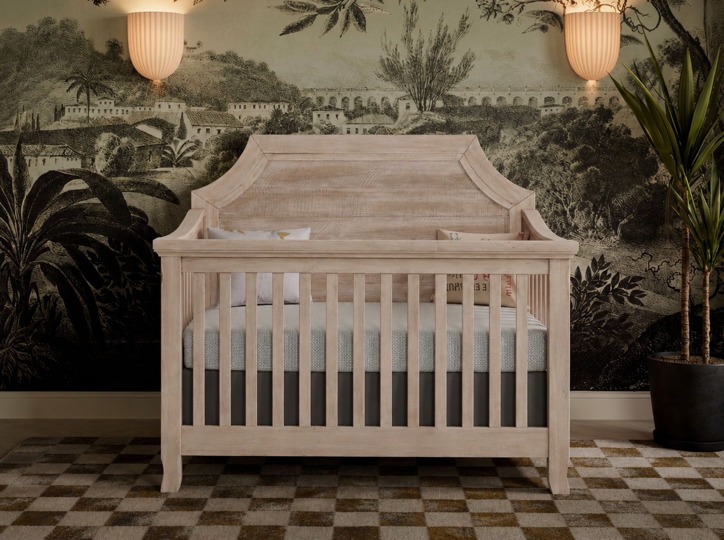 Remi  Convertible Crib in Sugarcoat finish