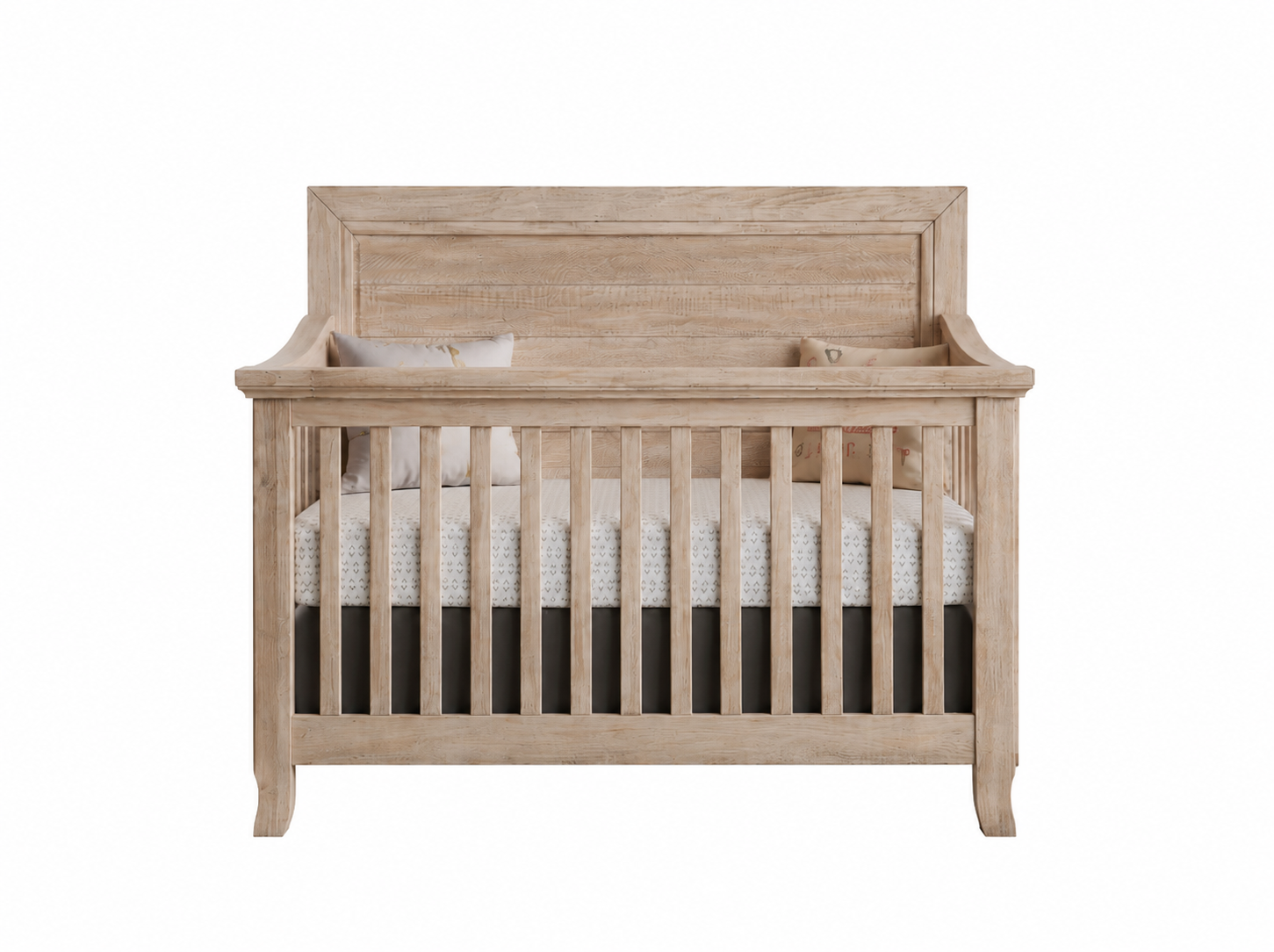 Remi Flat Top Convertible Crib in Sugarcoat finish