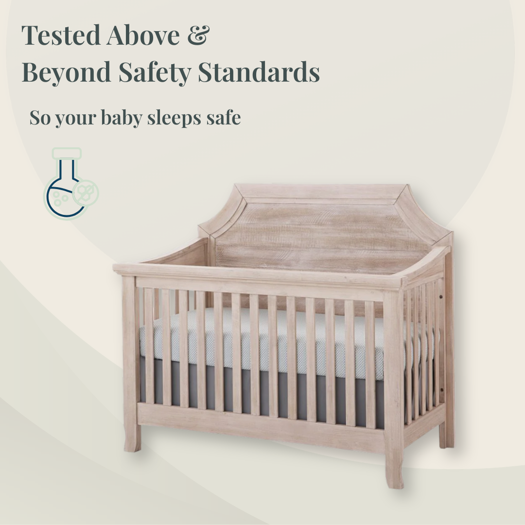 Remi  Convertible Crib in Sugarcoat finish