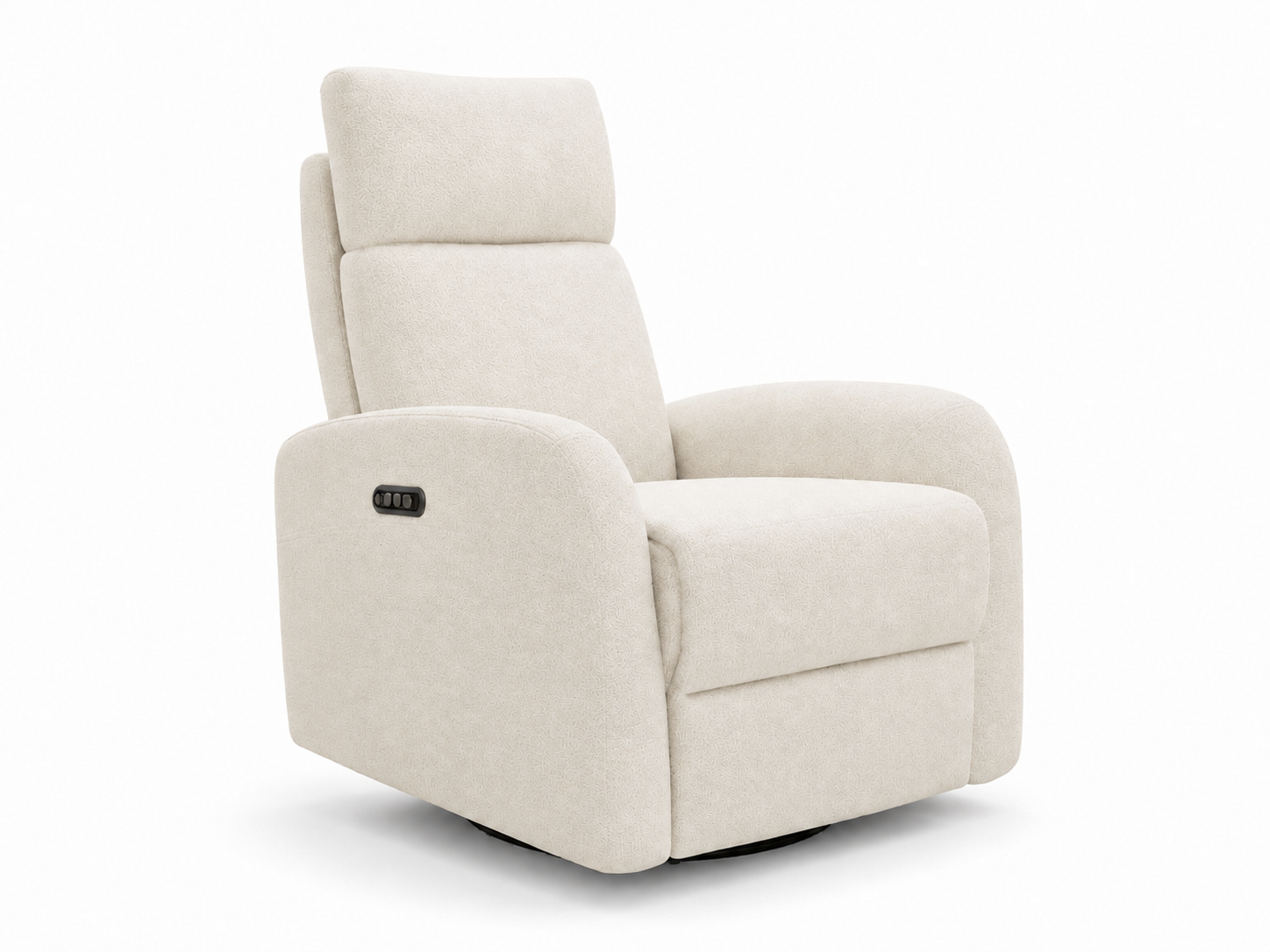 Color: Dove White | Serena Triple Power Swivel Glider Recliner