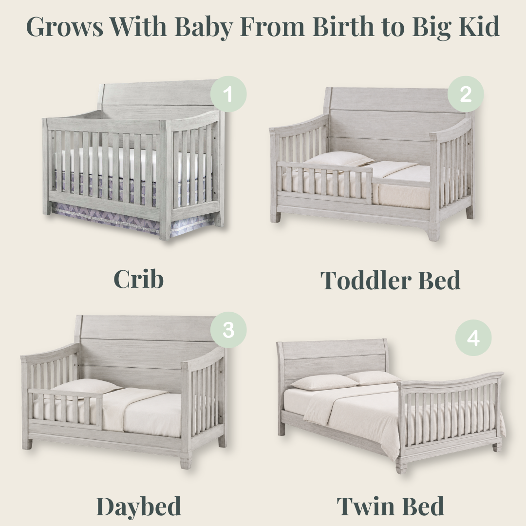 Timber Ridge Convertible Crib | Weathered Washed Sierra