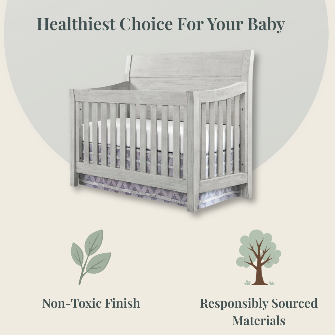 Timber Ridge Convertible Crib | Weathered Washed Sierra
