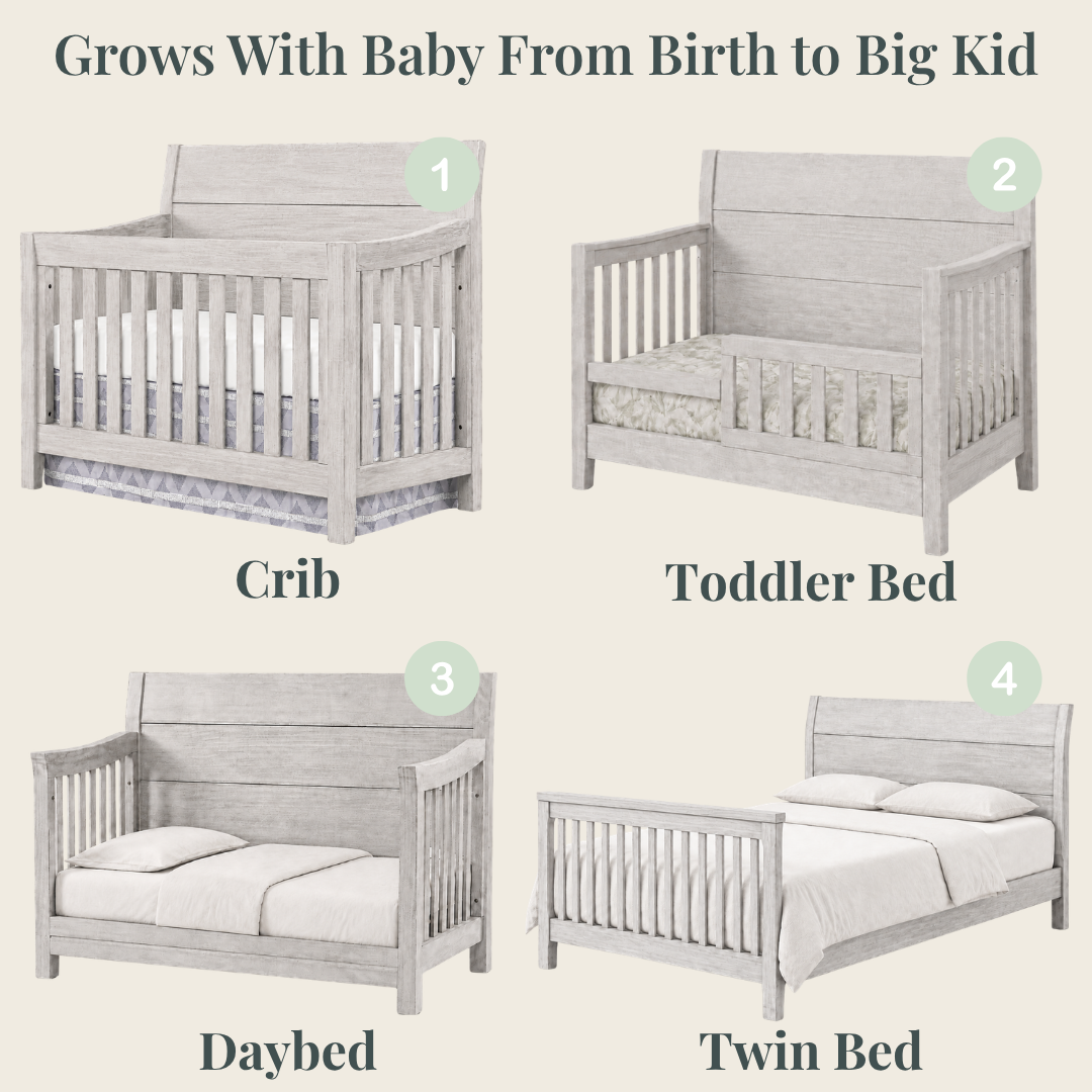 Color: Weathered Washed Sierra | Timber Ridge Convertible Crib