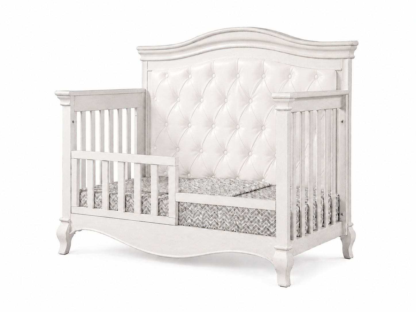 Diamante Forever Crib - White Vinyl Panel
