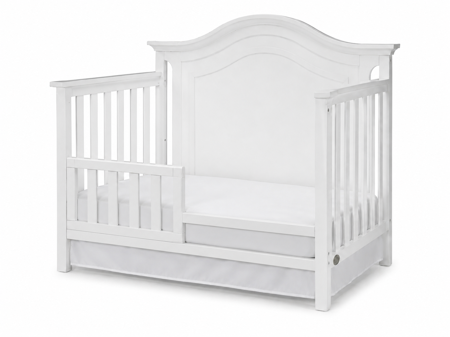 Color: White | Catania Convertible Crib in White Finish