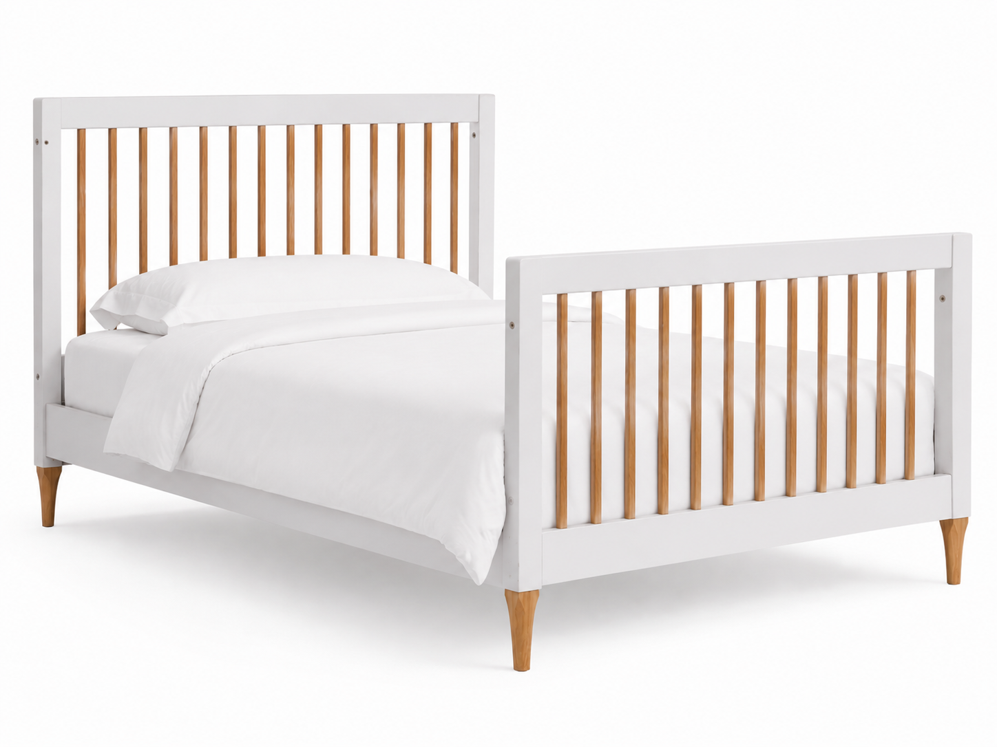 Color: White/Natural | Lollipop 4 in 1 convertible crib