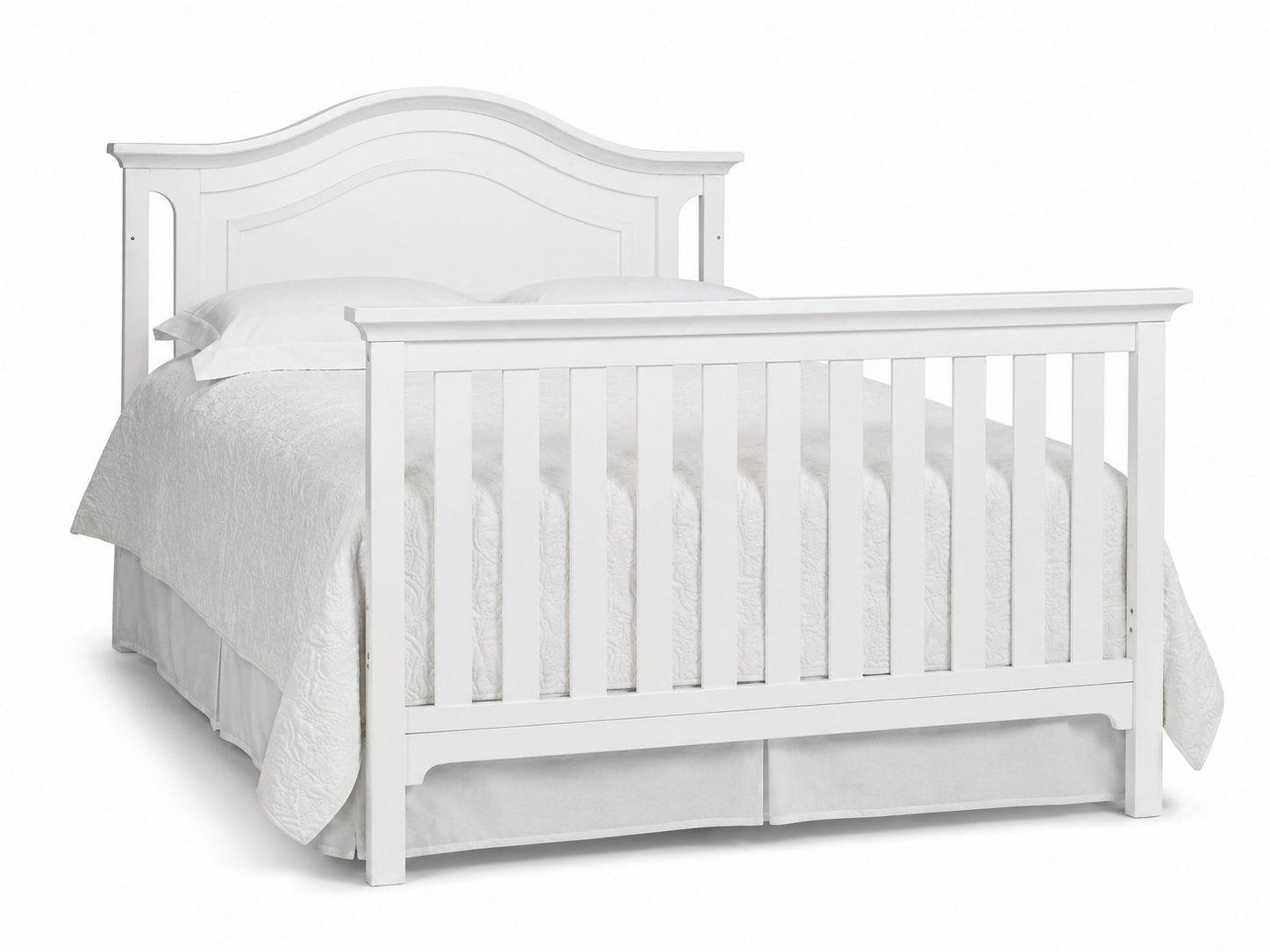 Color: White | Catania Convertible Crib in White Finish