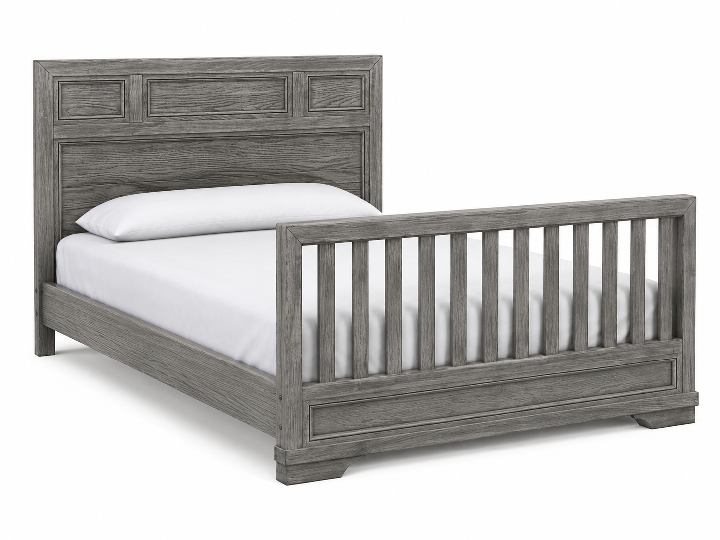 Color: Brushed Pewter | Westwood Design Foundry 4-in-1 Convertible Crib in Brushed Pewter