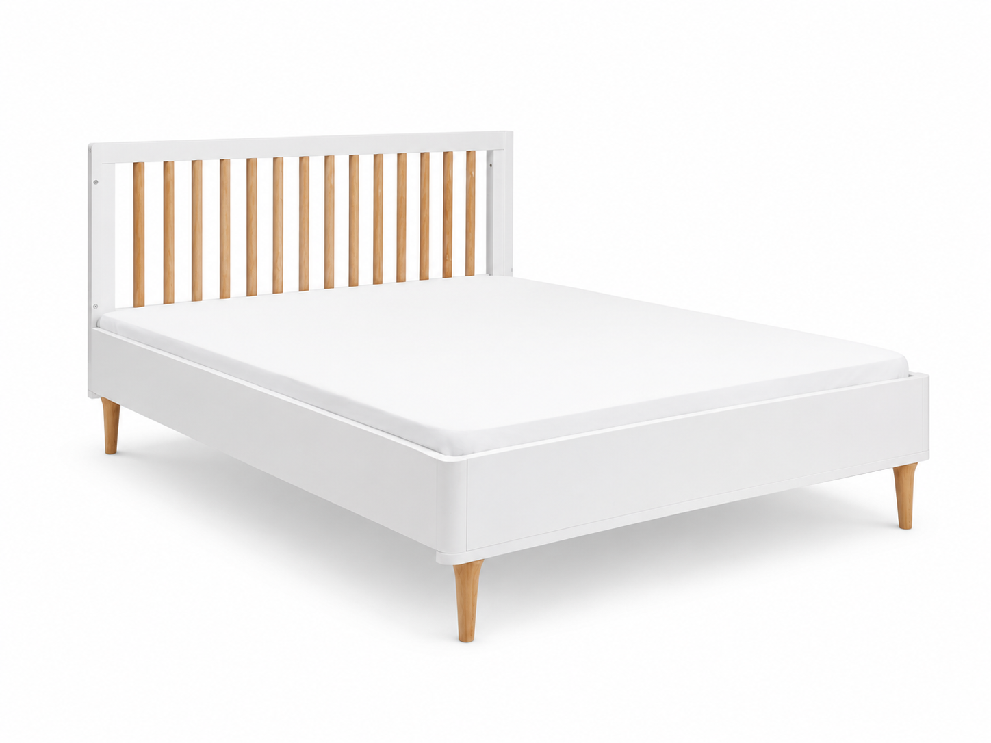 Color: White/Natural | Lollipop 4 in 1 convertible crib