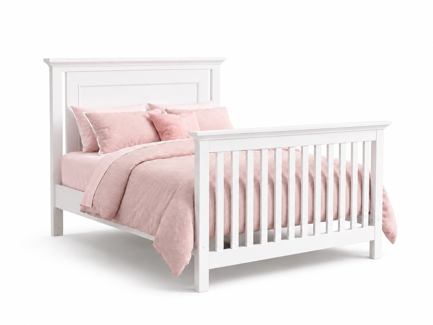 Color: White | Como Flat Top Crib