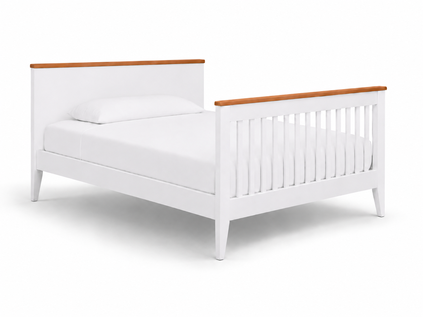 Color: White/Walnut | Botticelli Convertible Crib
