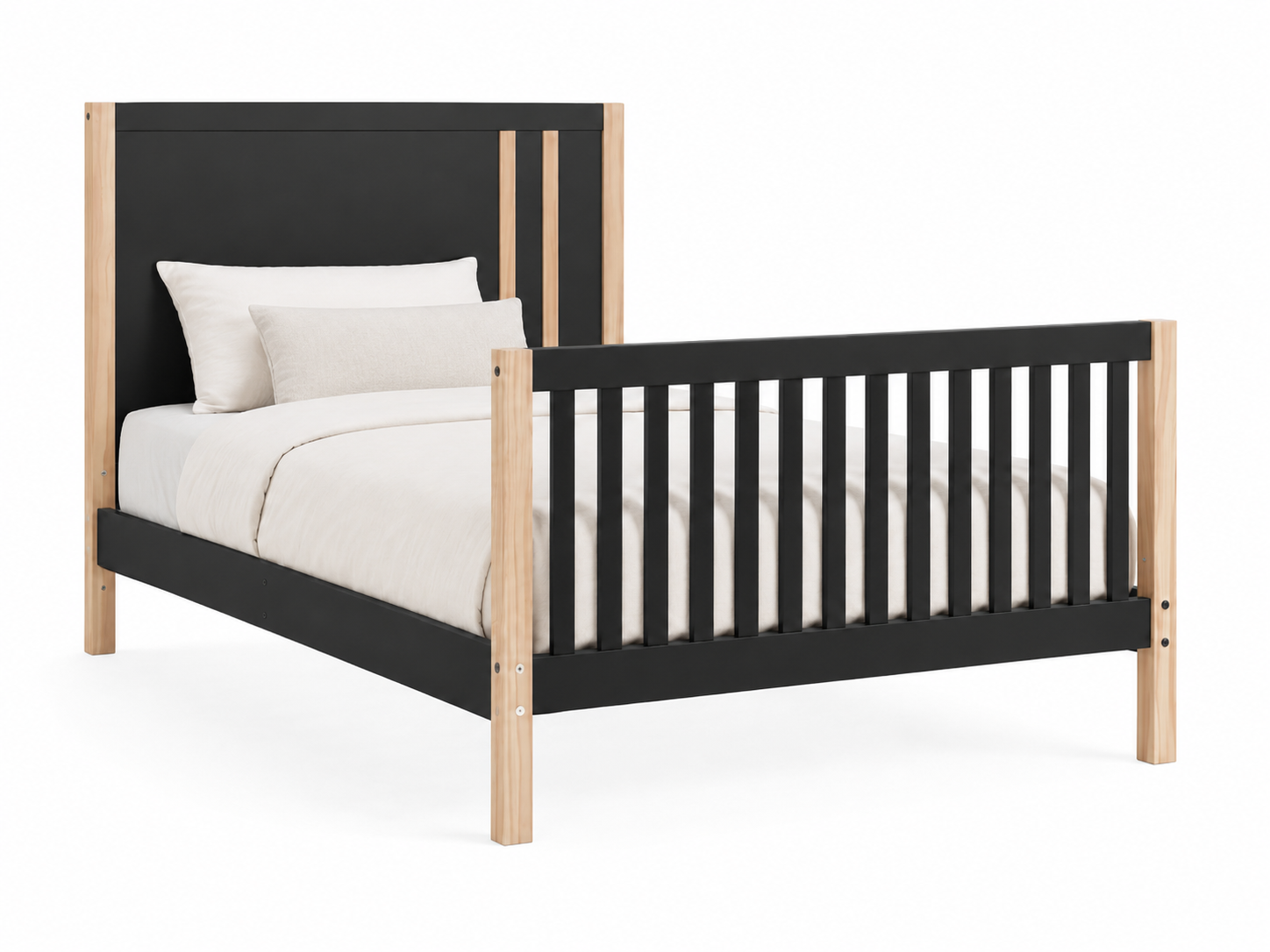 Dream On Me Soho Convertible Crib in Matte Black Vintage