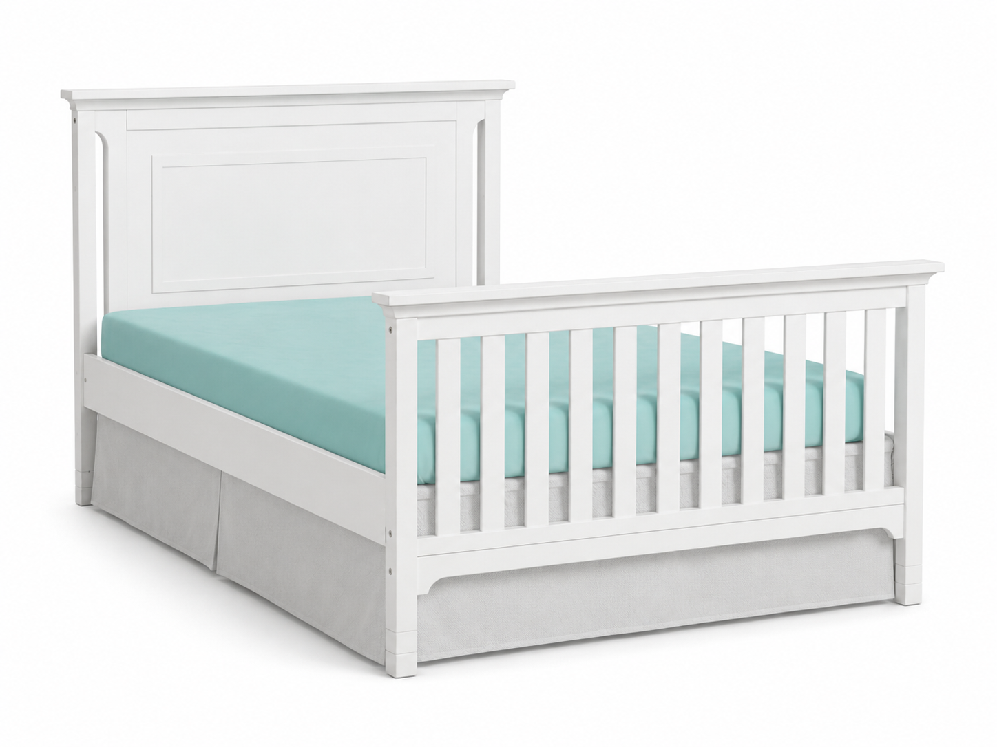 Carino Convertible Crib in White finish