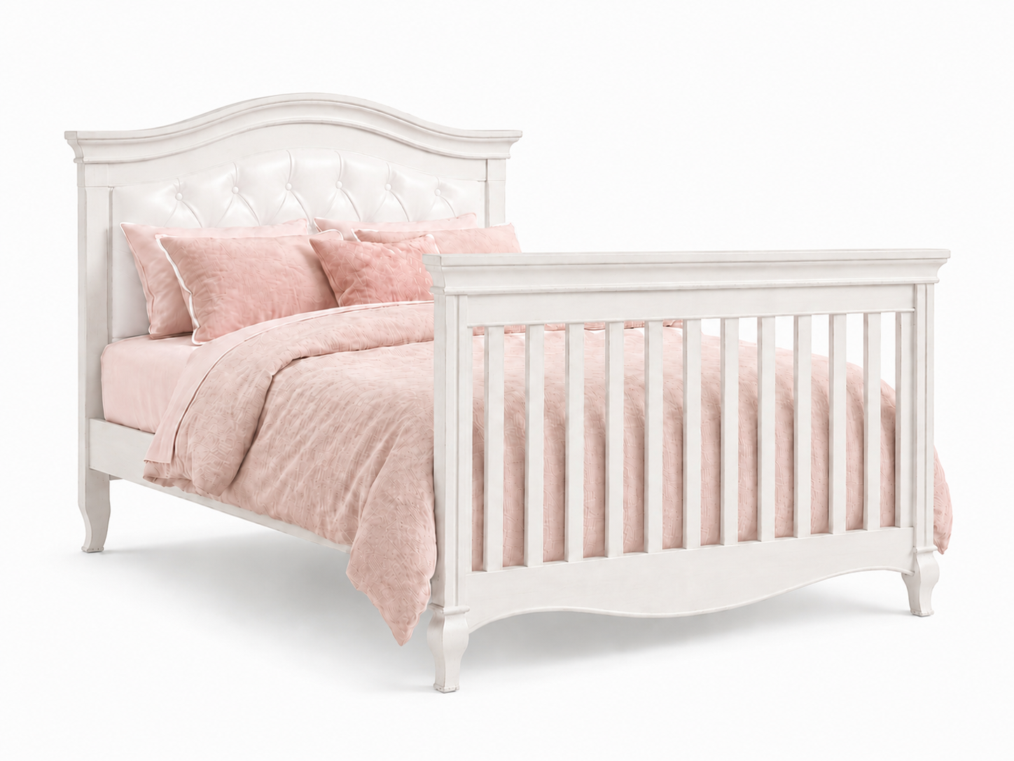 Diamante Forever Crib - White Vinyl Panel