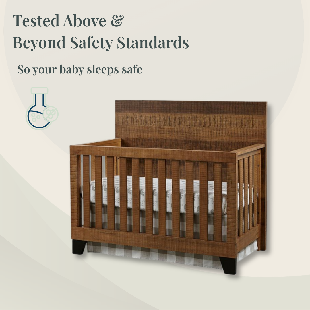 Color: Brushed Wheat | Urban Rustic Convertible Crib