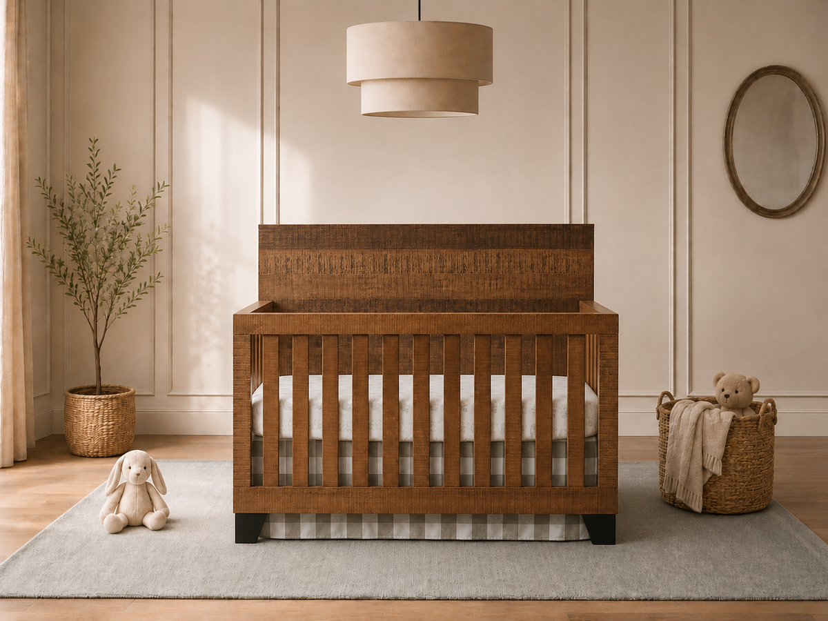 Color: Brushed Wheat | Urban Rustic Crib