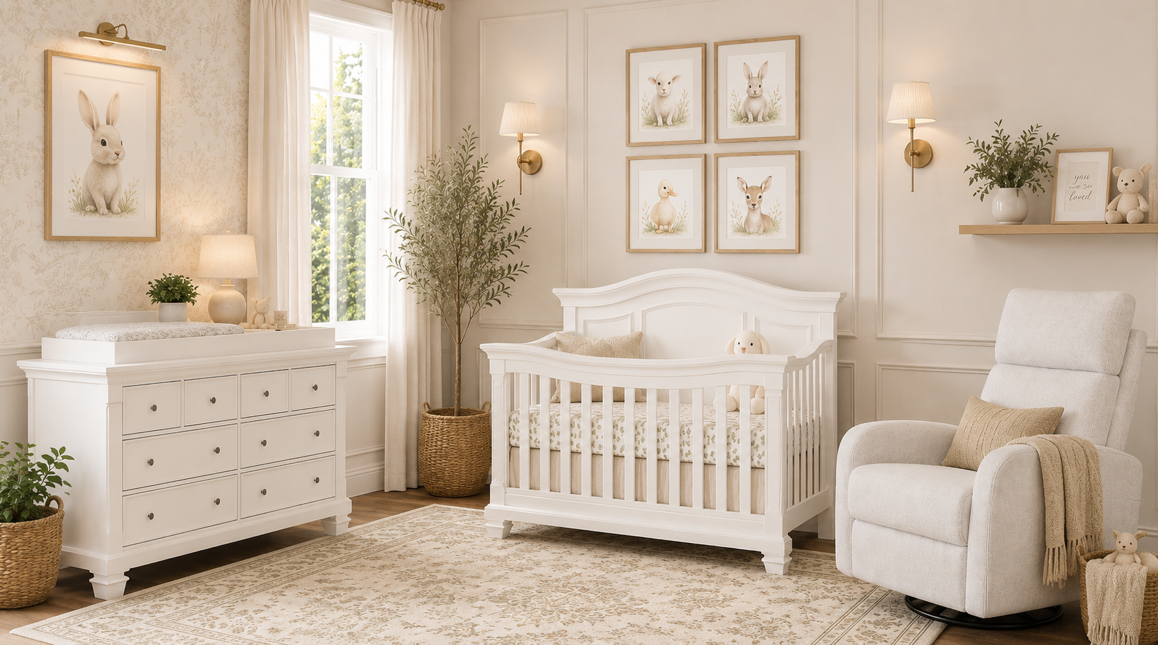 3 Piece Victoria Package Deal White