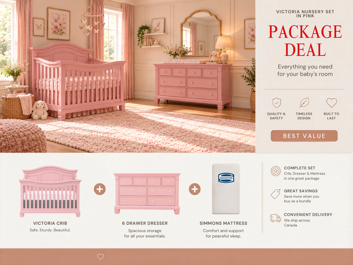 Color: Pink | Victoria Crib