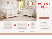 Victoria White and Gold 3 Piece Package Deal Set