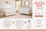 Victoria White and Gold 3 Piece Package Deal Set