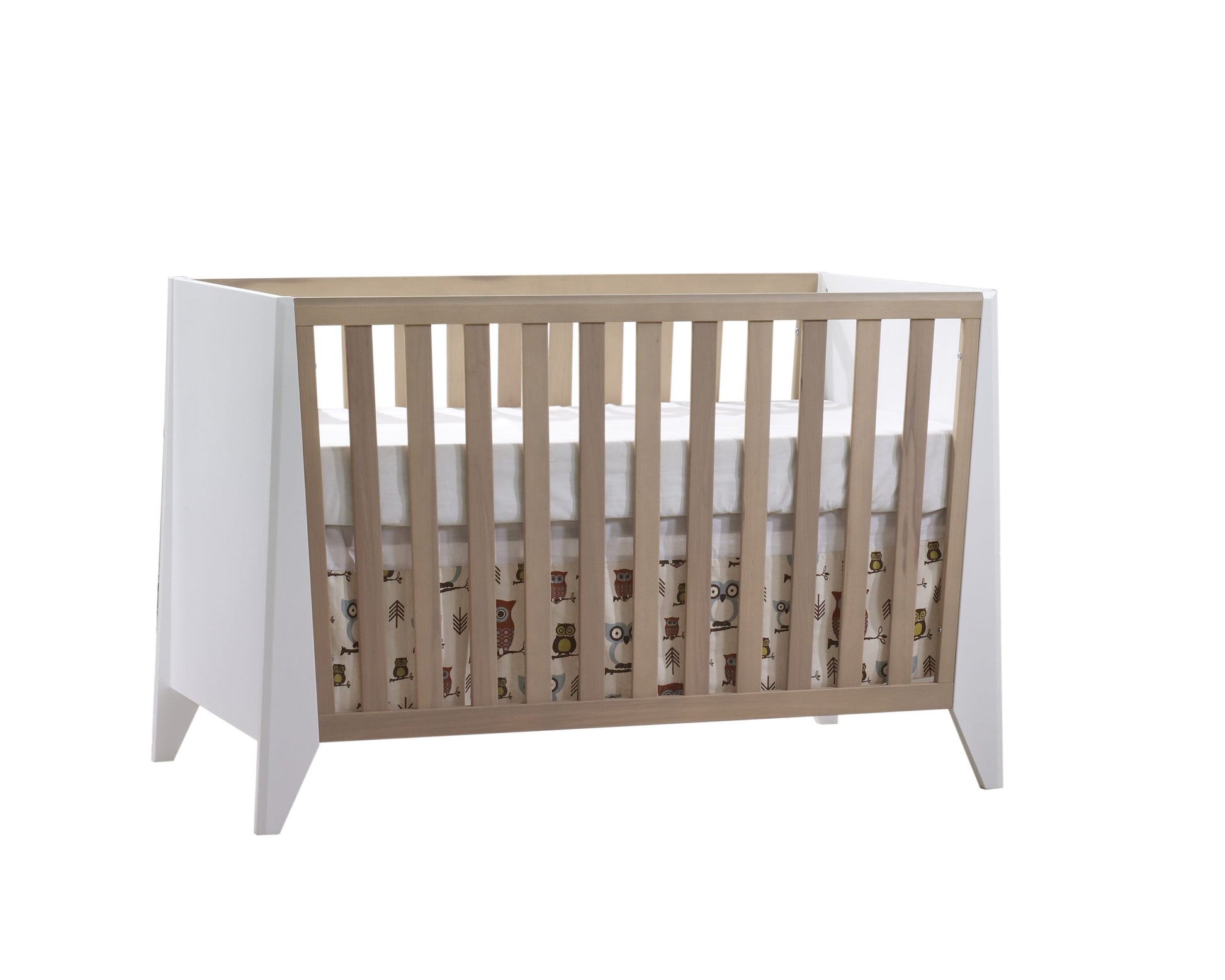 Flexx Premium Classic crib in White/Natural Wheat image 0