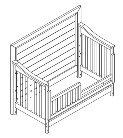 Riviera Toddler Rail in Sand image 1
