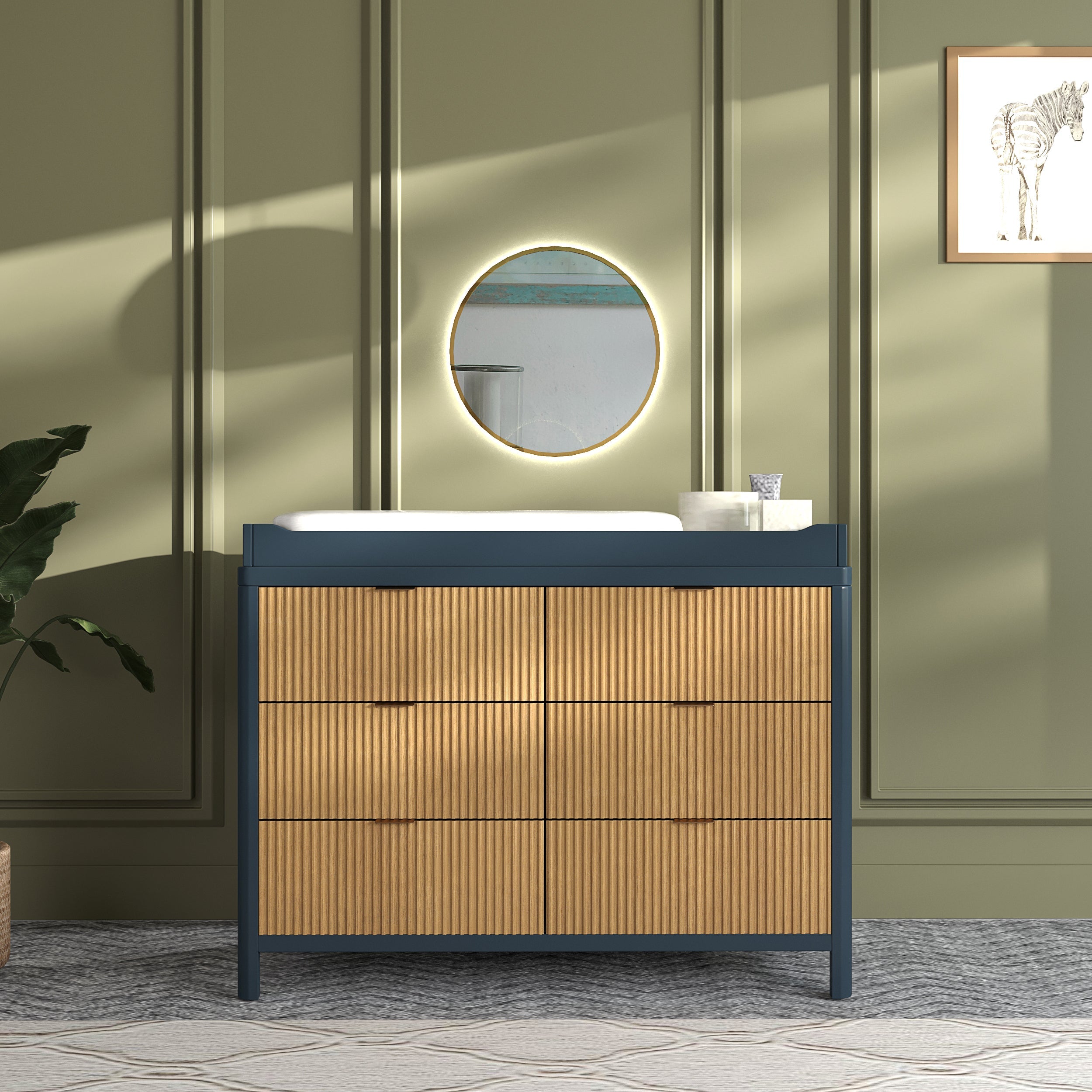 Milano Dresser in Graphite/Natural image 5