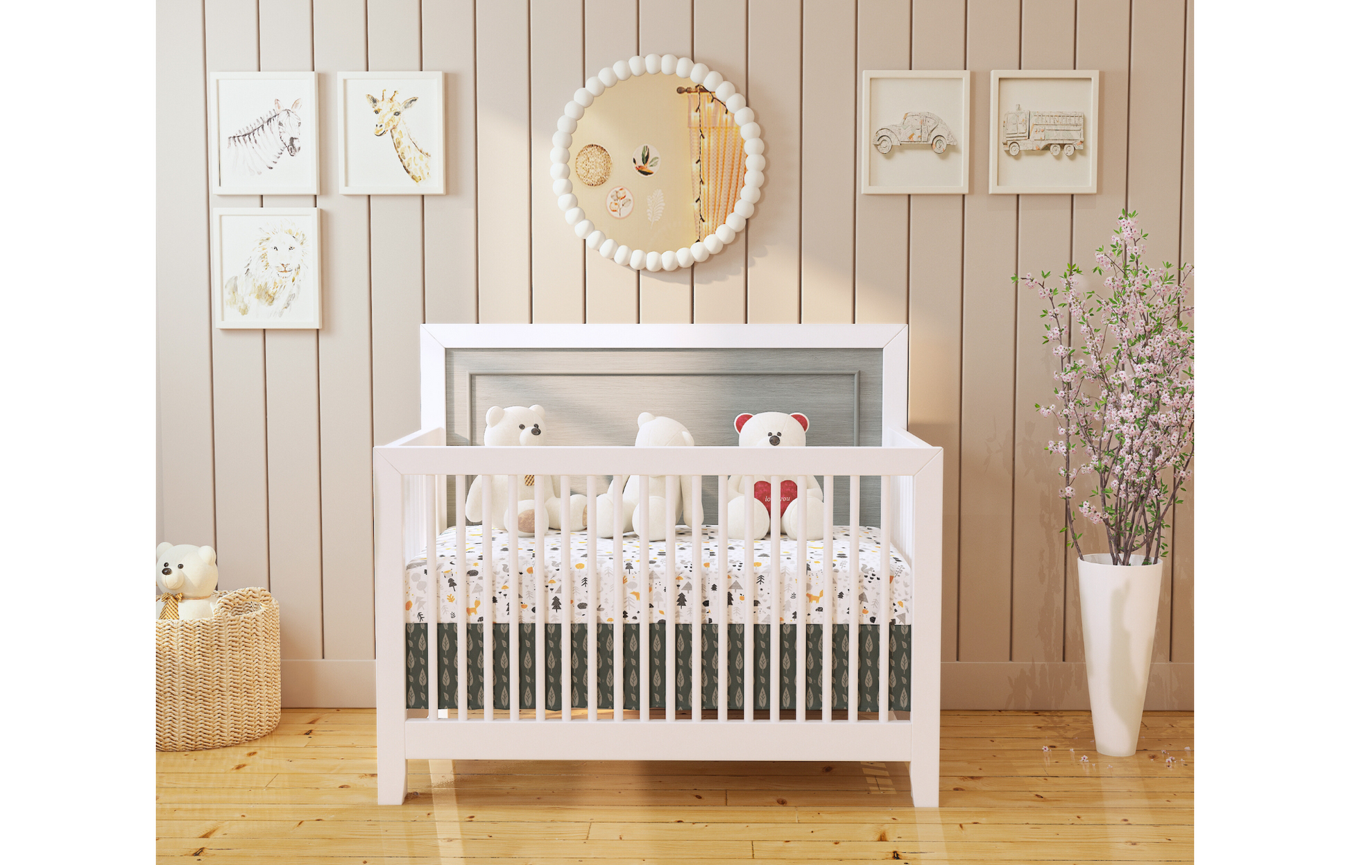Birch Collection Convertible Crib image 0