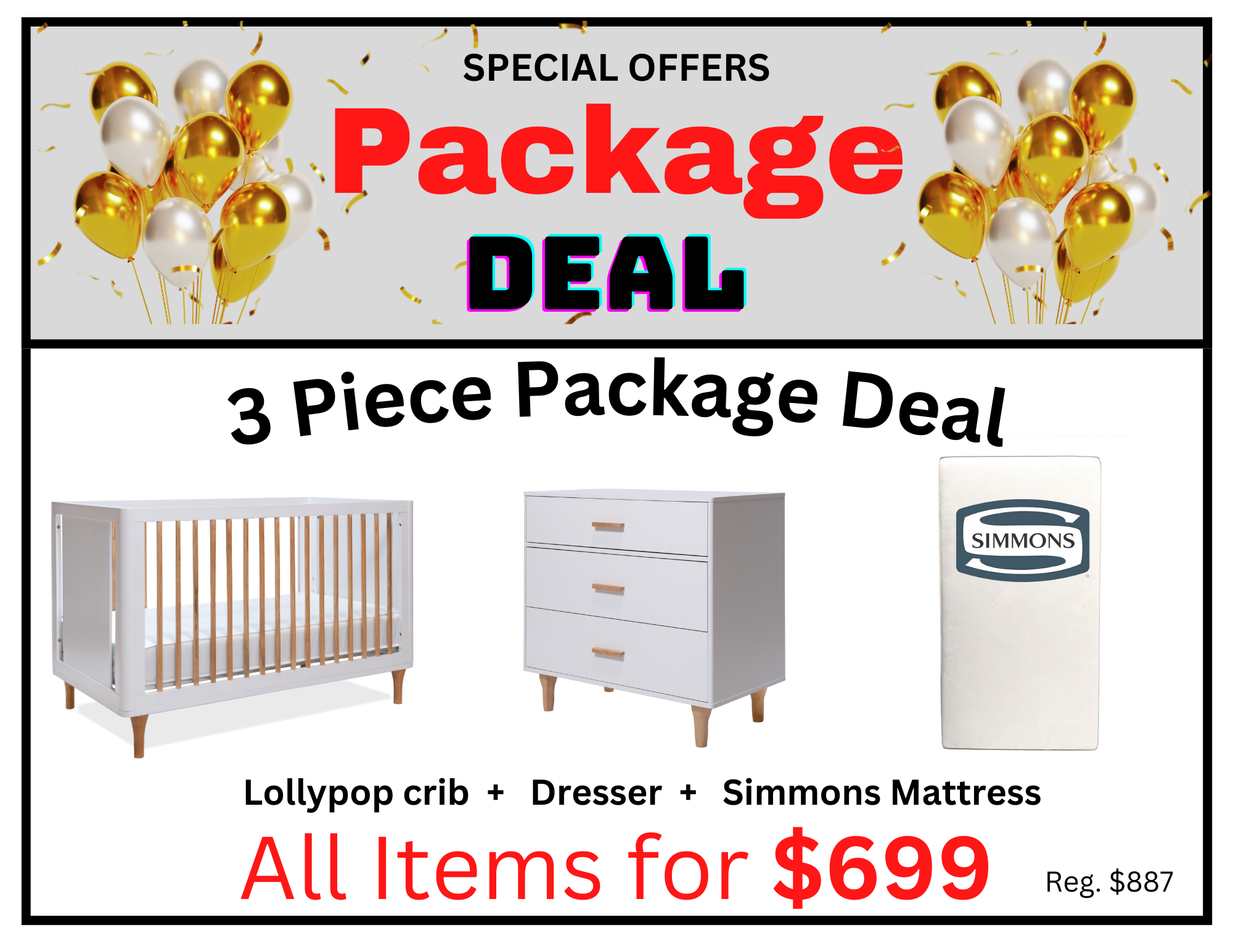 Lollipop Package Deal with Single Dresser image 0