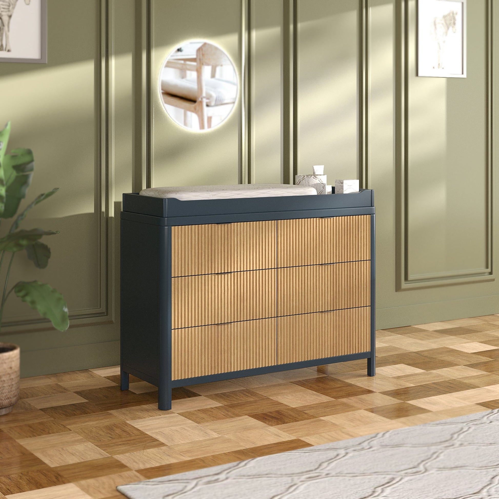 Milano Dresser in Graphite/Natural image 4