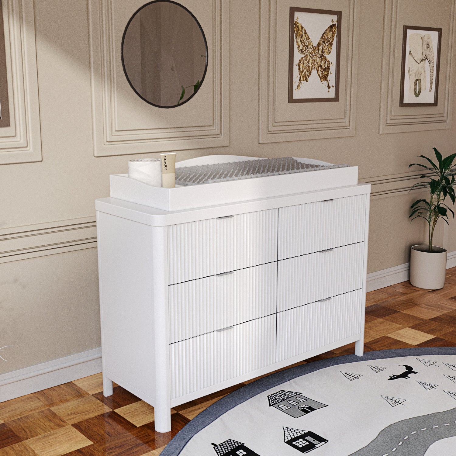 Milano Dresser in White