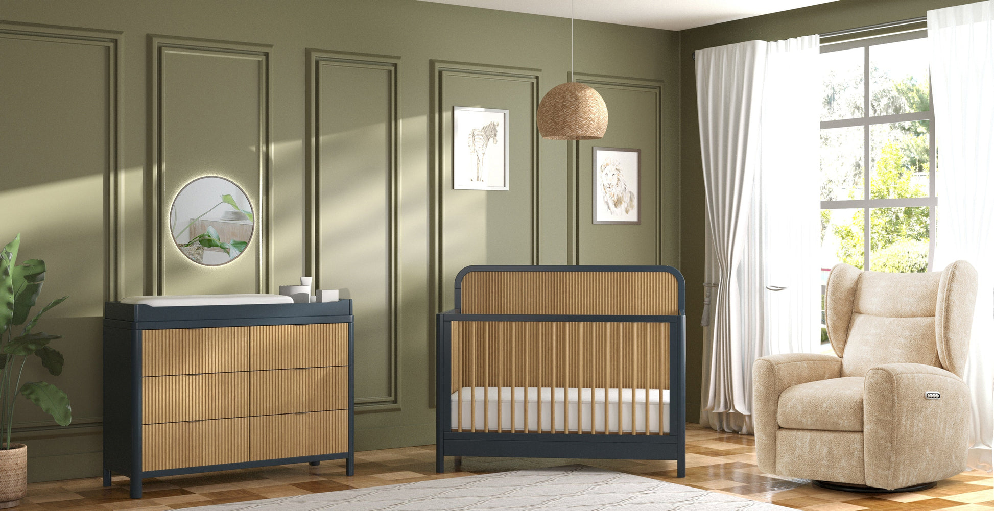 Milano Dresser in Graphite/Natural image 6