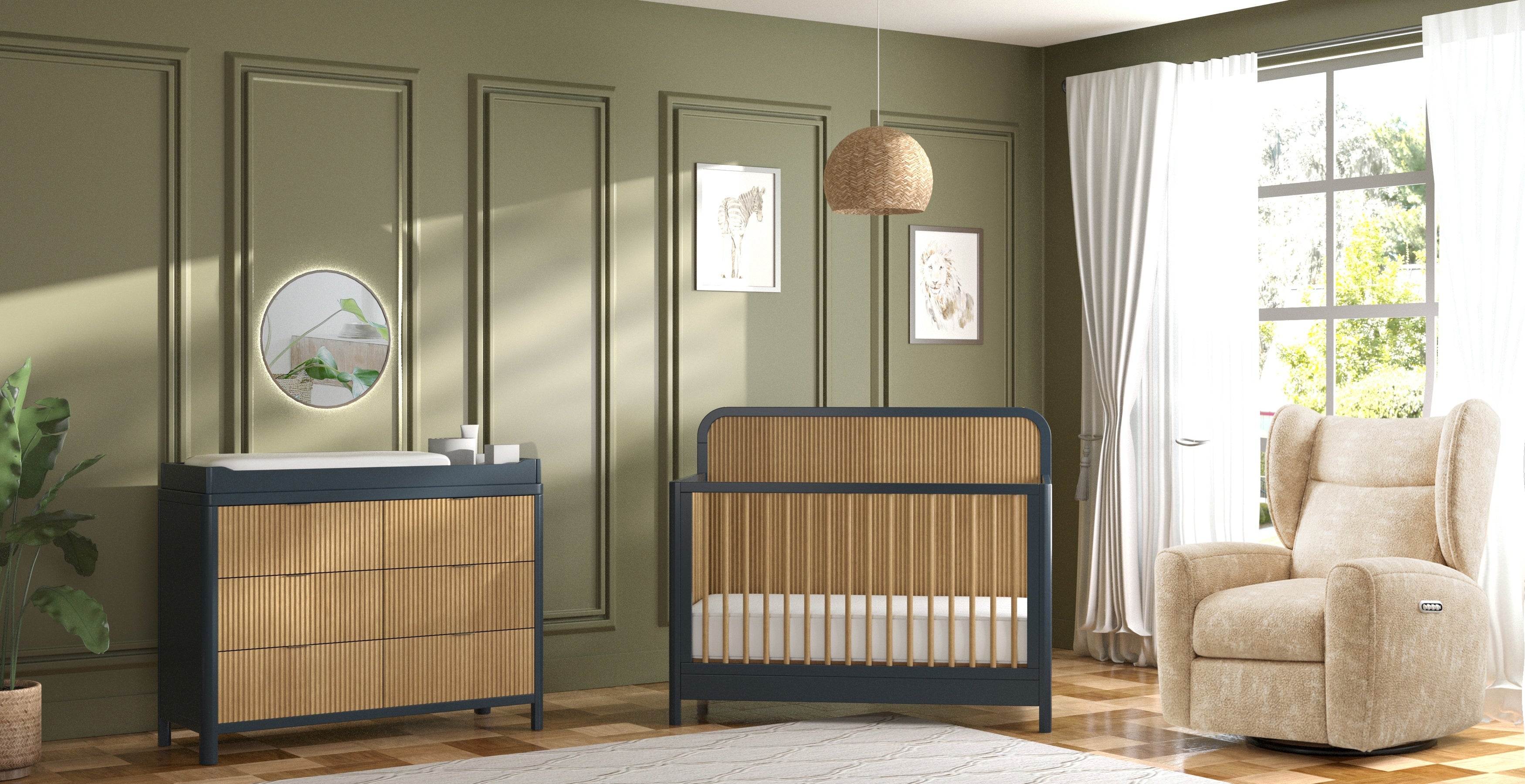 Milano Dresser in Graphite/Natural image 6