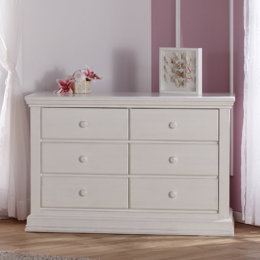 Modena Double Dresser in Vintage White