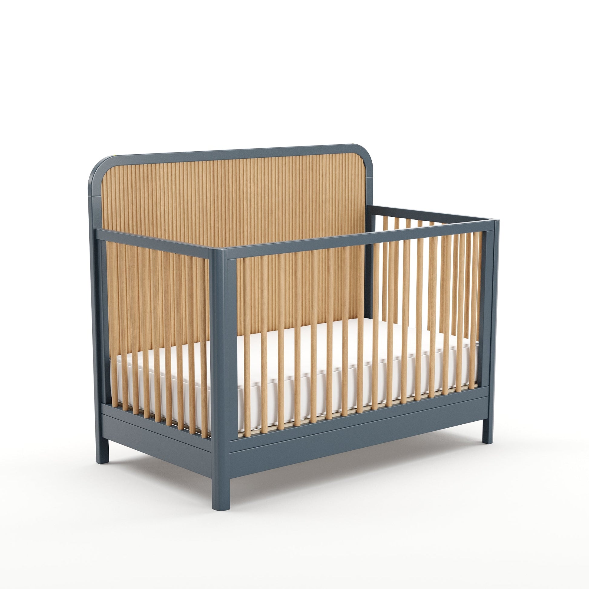 Milano Crib in Graphite/Natural