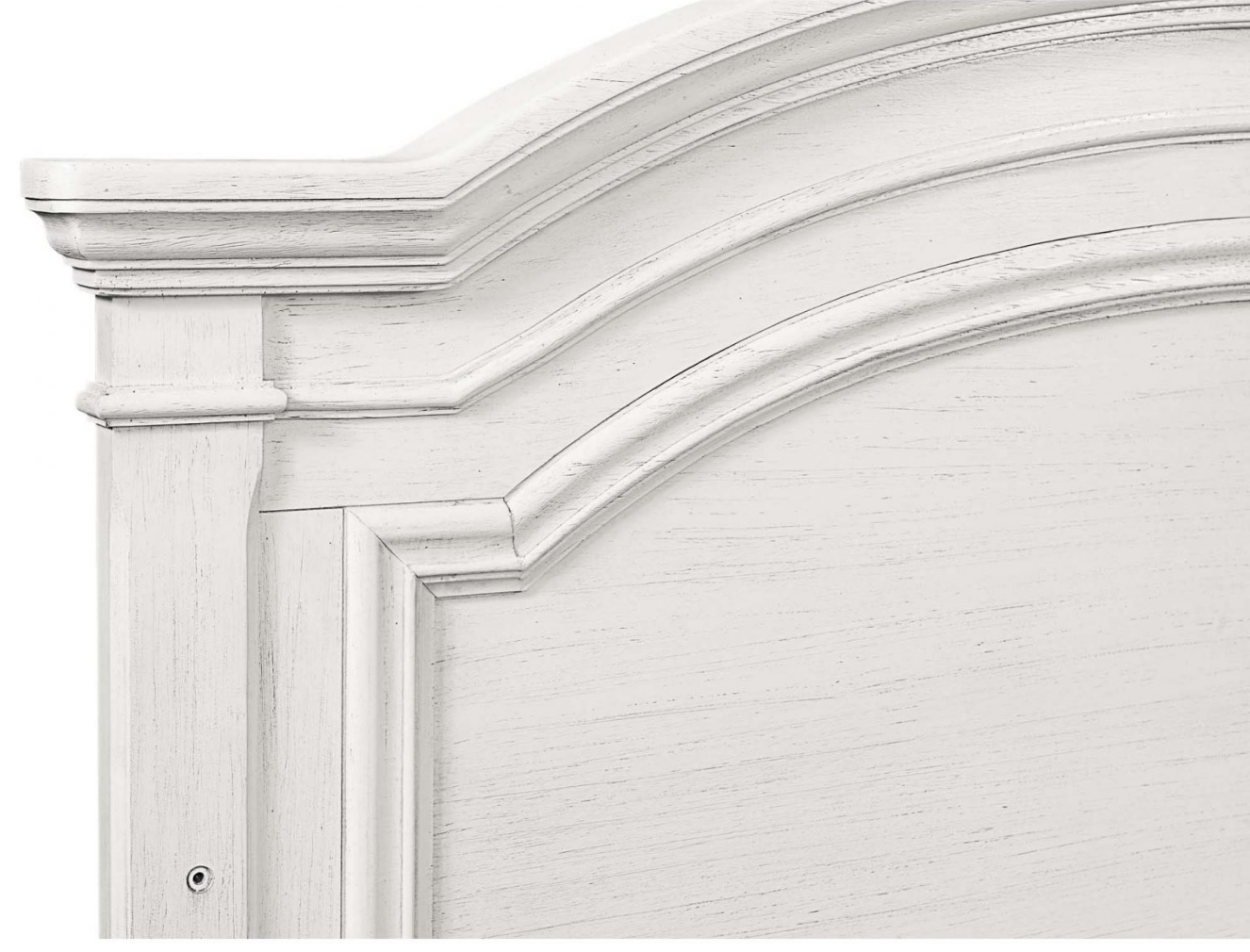 Olivia Crib in Rustic White image 1