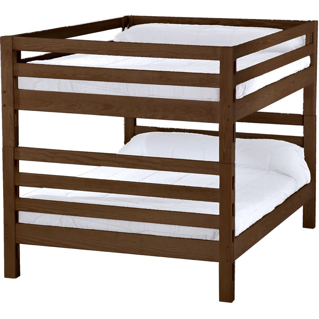 Ladder end bunk bed. Queen over queen.(4008) image 0
