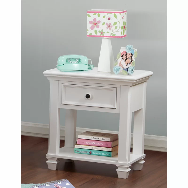 Glendale Night Stand in White