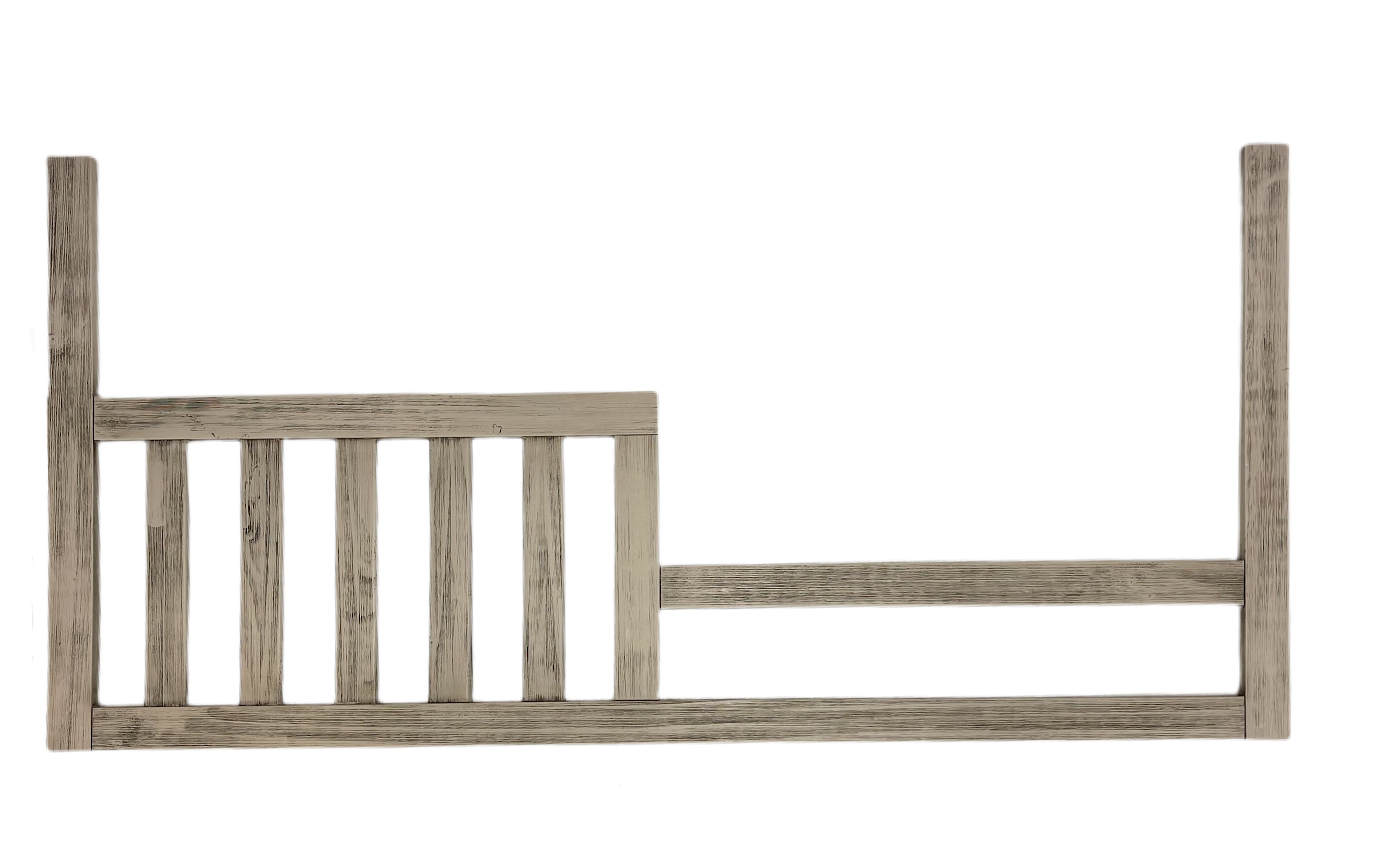 Preston Toddler Rail in Rustic White