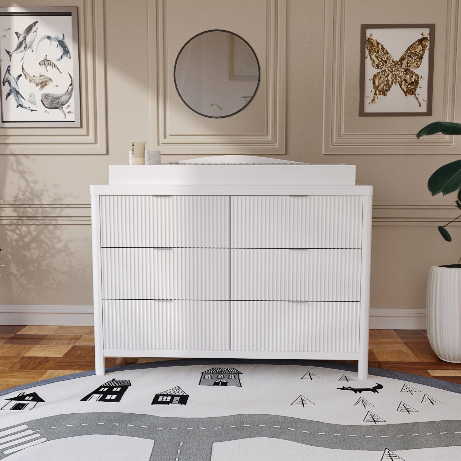 Milano Dresser in White
