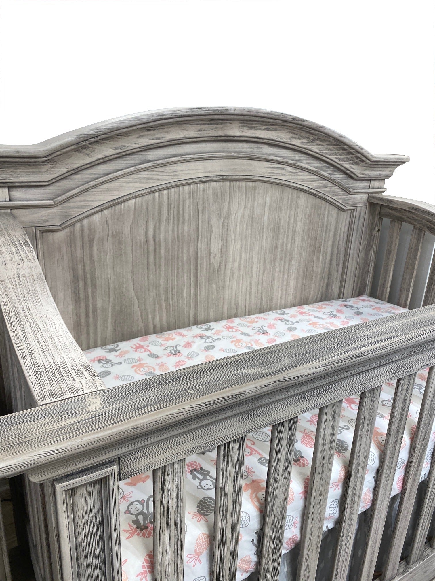 Khloe Convertible Crib in Rustic White
