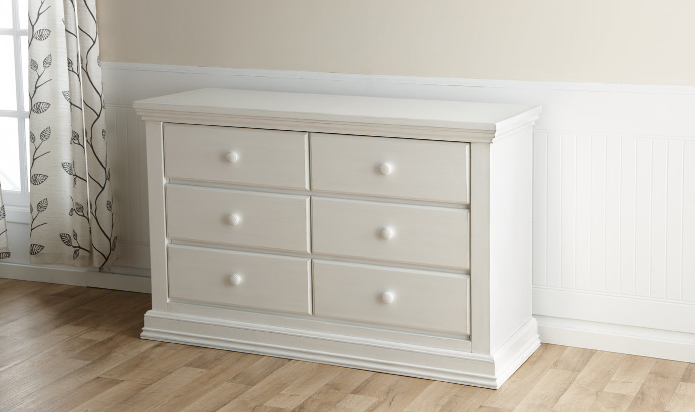 Modena Double Dresser in Vintage White