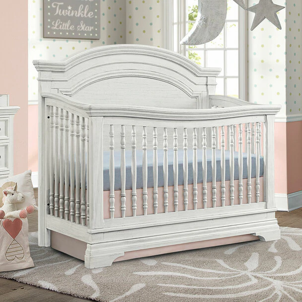Olivia Crib in Rustic White image 5