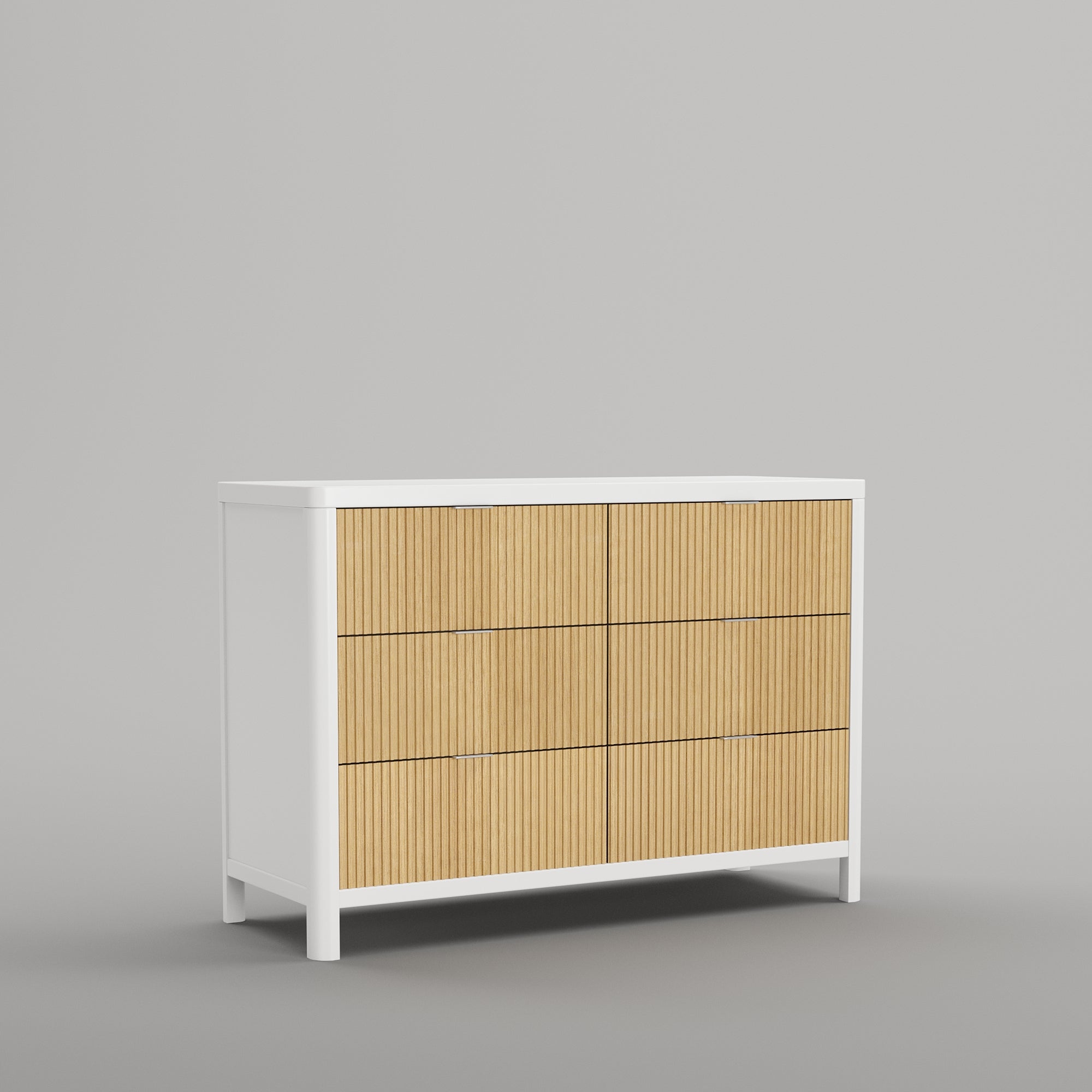 Milano Dresser in Natural/White image 0