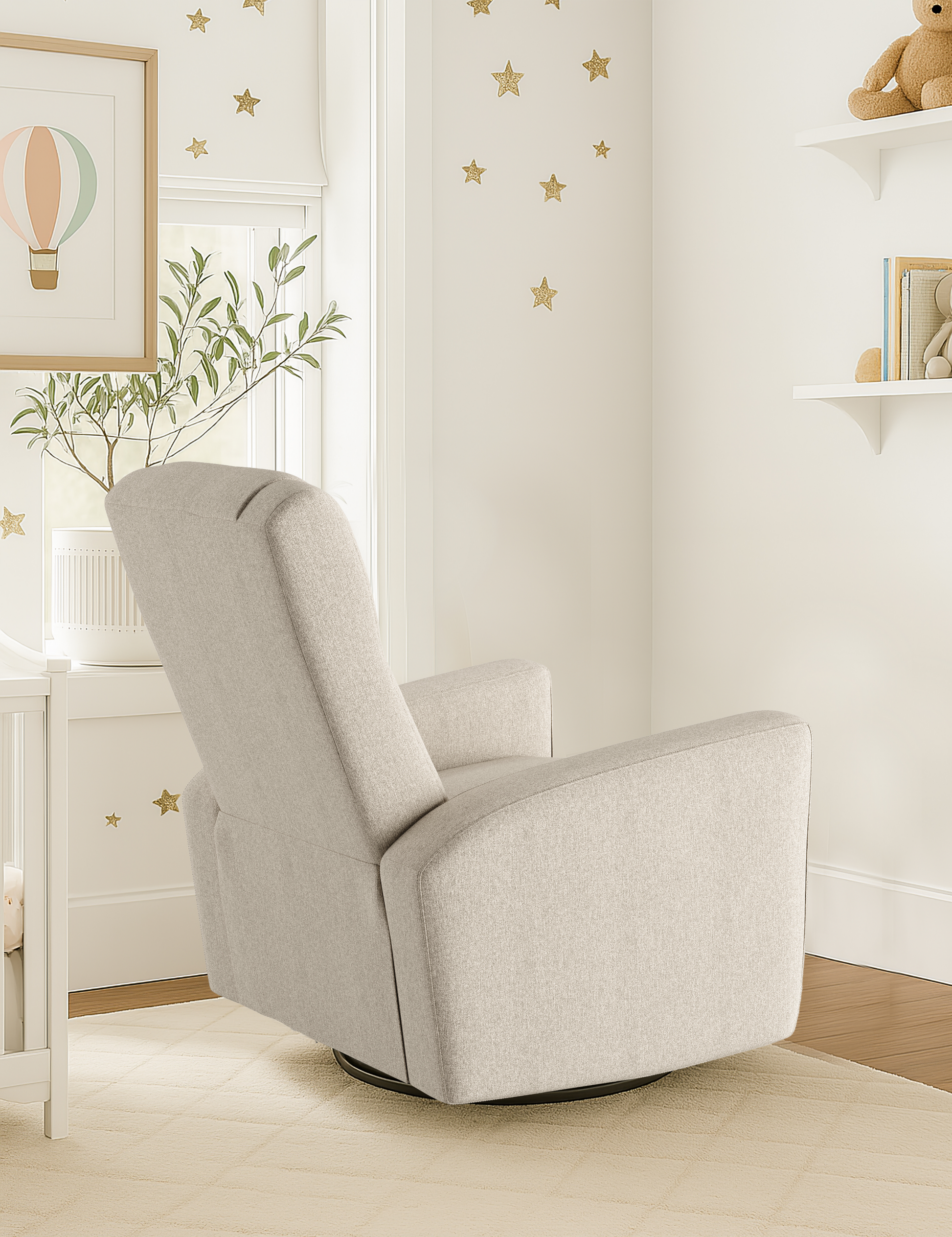 Dream Manual Swivel Glider Recliner in Sand image 3