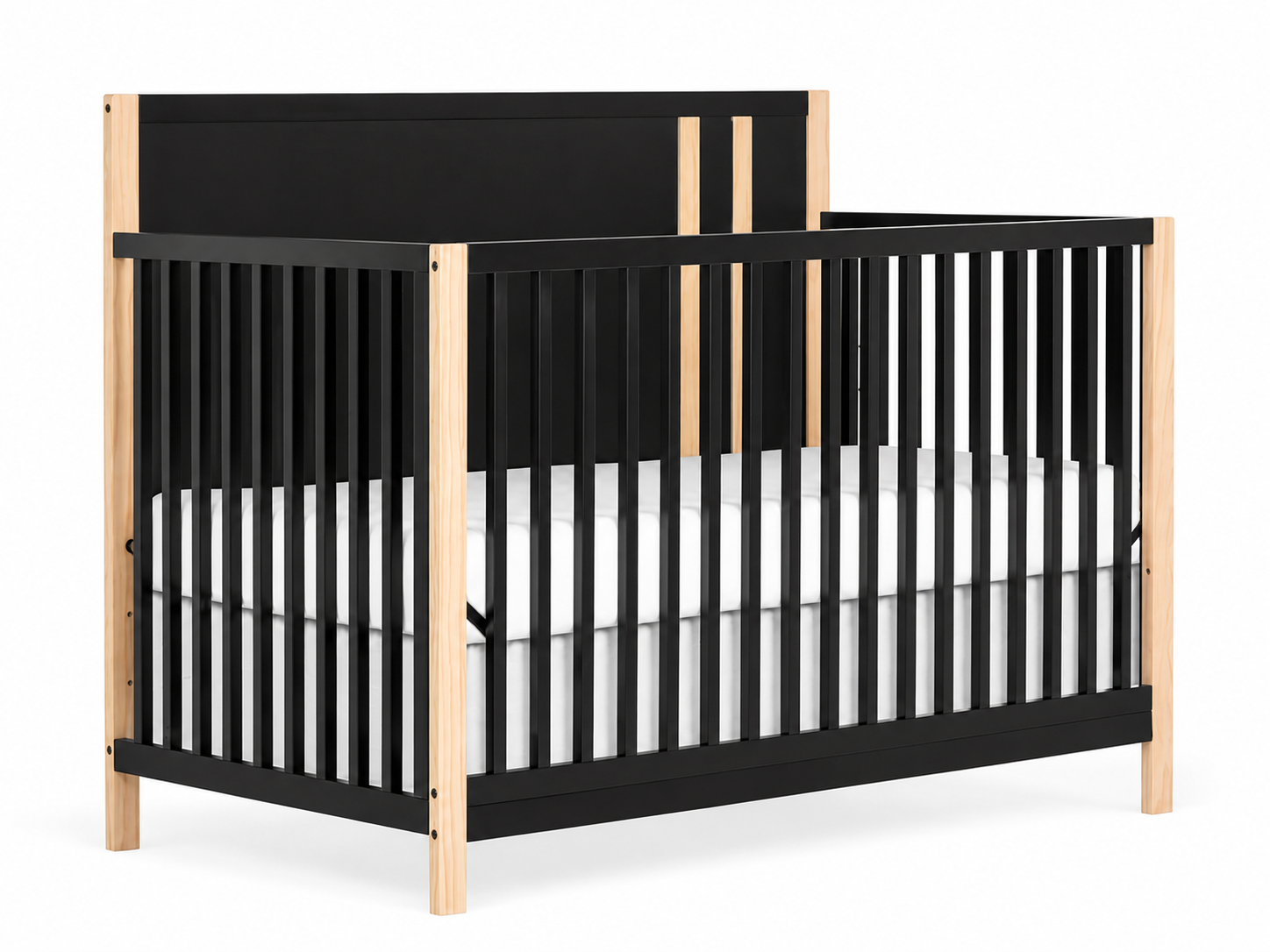 Dream On Me Soho Convertible Crib in Matte Black Vintage