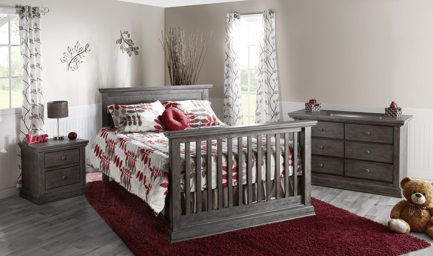 Modena Forever Crib in Distressed Granite image 1